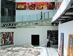 Exhibition view of ‘India Xianzai’ exhibition at the Museum of Contemporary Art (MoCA) Shanghai. It was a collaborative exhibition held by ICIA, Mumbai and Seven Art Limited, Delhi. Image Courtesy: Seven Art Limited.